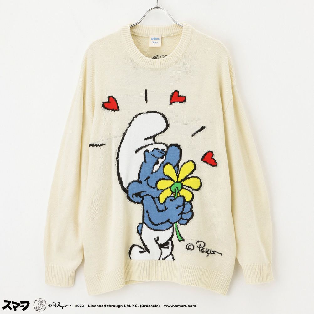 [期間限定価格]【オンラインストア限定】Smurf スマーフ ジャガードニット メンズ商品画像-1