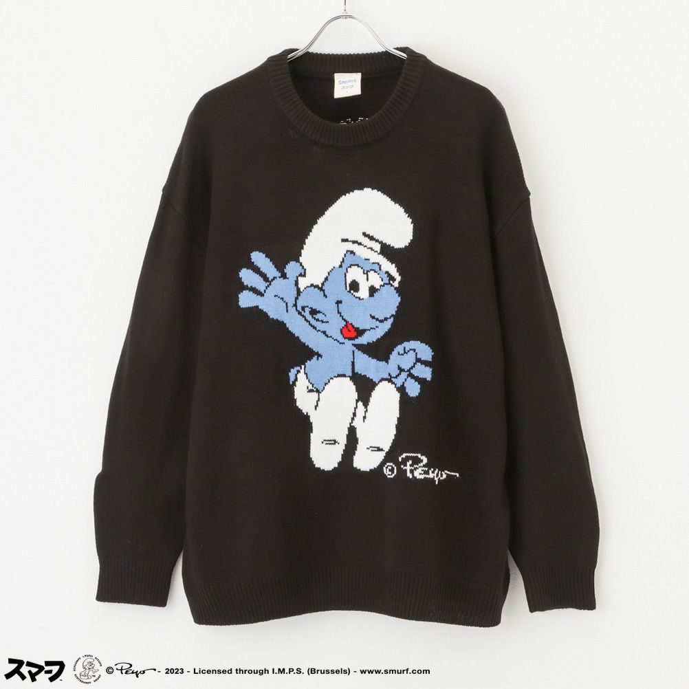 [期間限定価格]【オンラインストア限定】Smurf スマーフ ジャガードニット メンズ商品画像-2