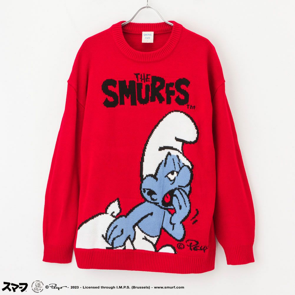 【オンラインストア限定】Smurf スマーフ ジャガードニット メンズ商品画像-4