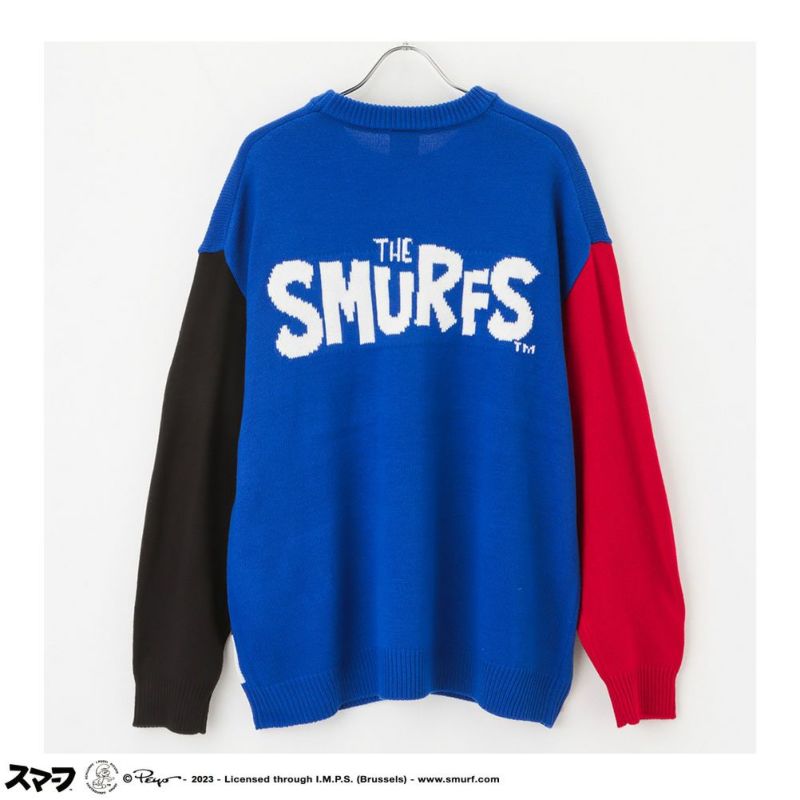 [期間限定価格]【オンラインストア限定】Smurf スマーフ ジャガードニット メンズ商品画像-7