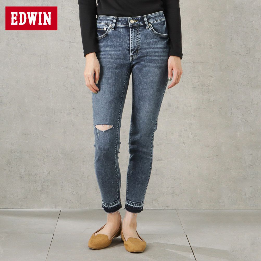 EDWIN essentials 繧ｹ繧ｭ繝九�ｼ繝代Φ繝� 繝ｬ繝�繧｣繝ｼ繧ｹ
