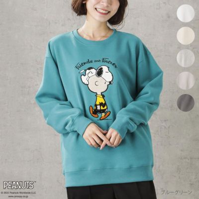 PEANUTS SNOOPY ルーズトレーナー レディース