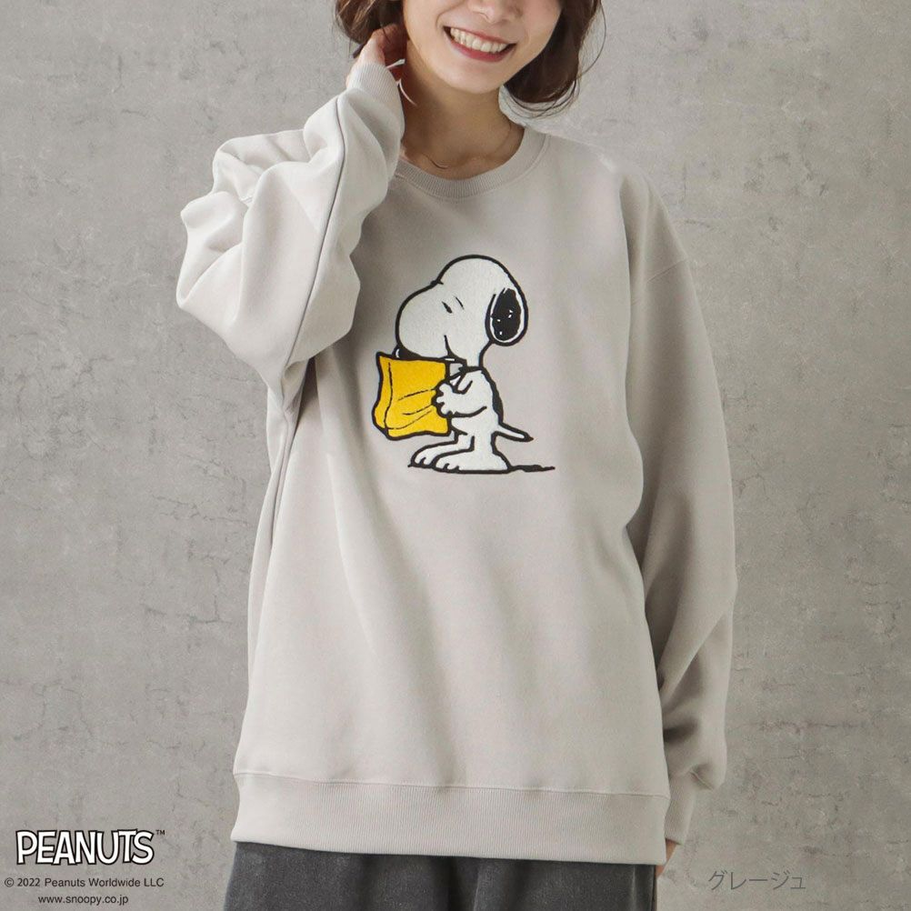 PEANUTS SNOOPY ルーズトレーナー レディース商品サムネイル-6