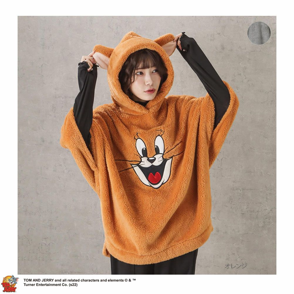 Tom And Jerry キャラボアパーカー レディース