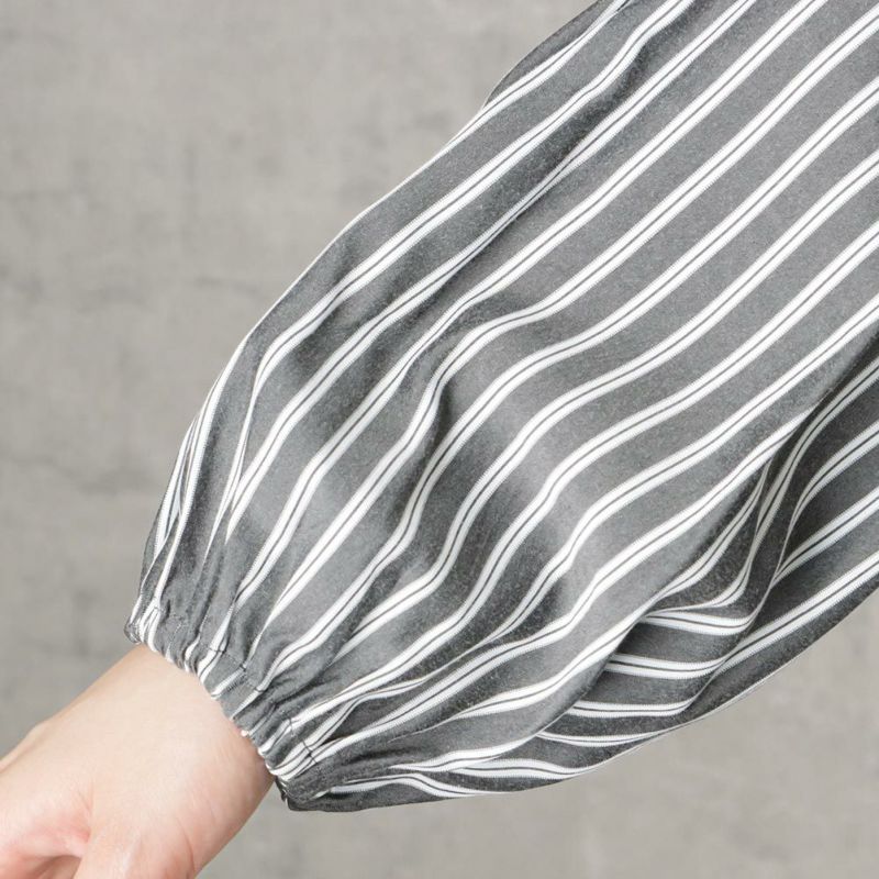 [期間限定価格]NAVY ポンチ素材 マルシェ布帛ドッキングプルオーバー レディース商品画像-13