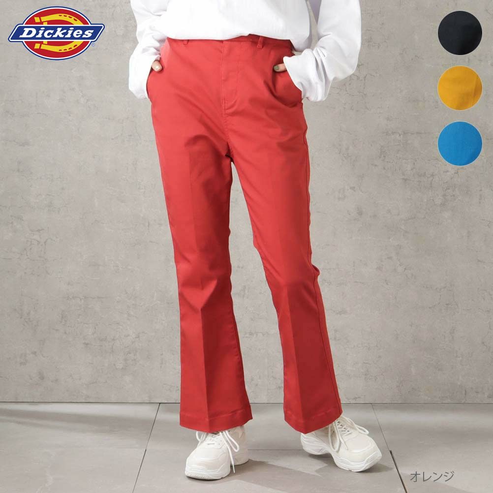 Dickies ツイルフレアパンツ レディース