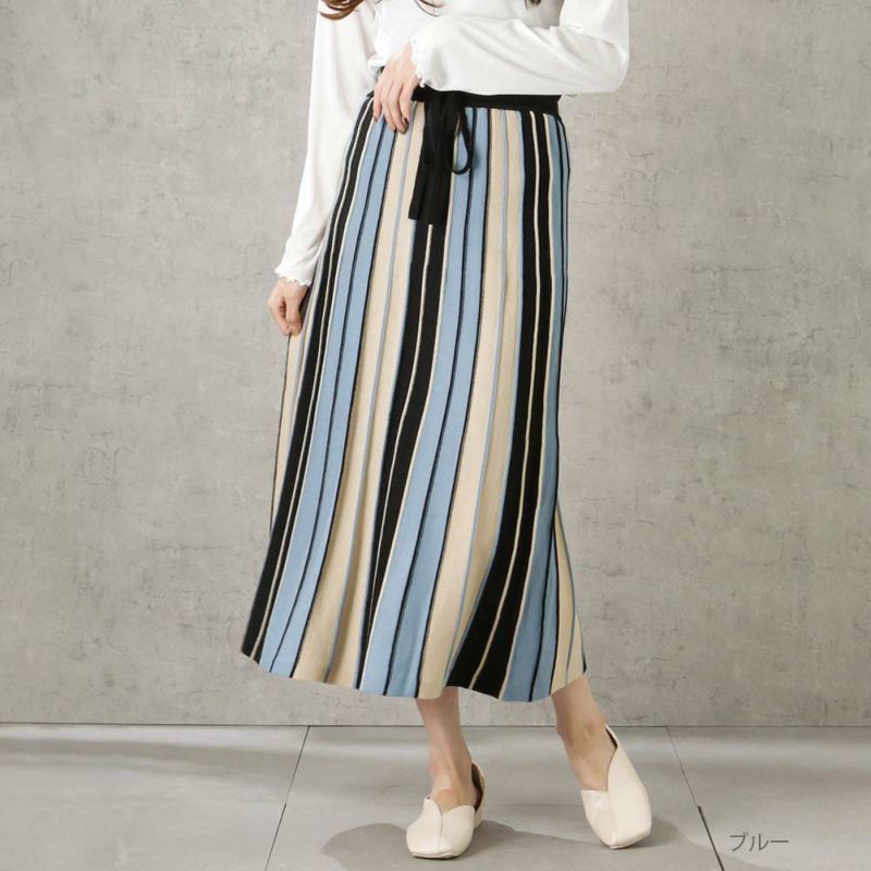 [期間限定価格]NAVY ラインスカート レディース商品画像-3