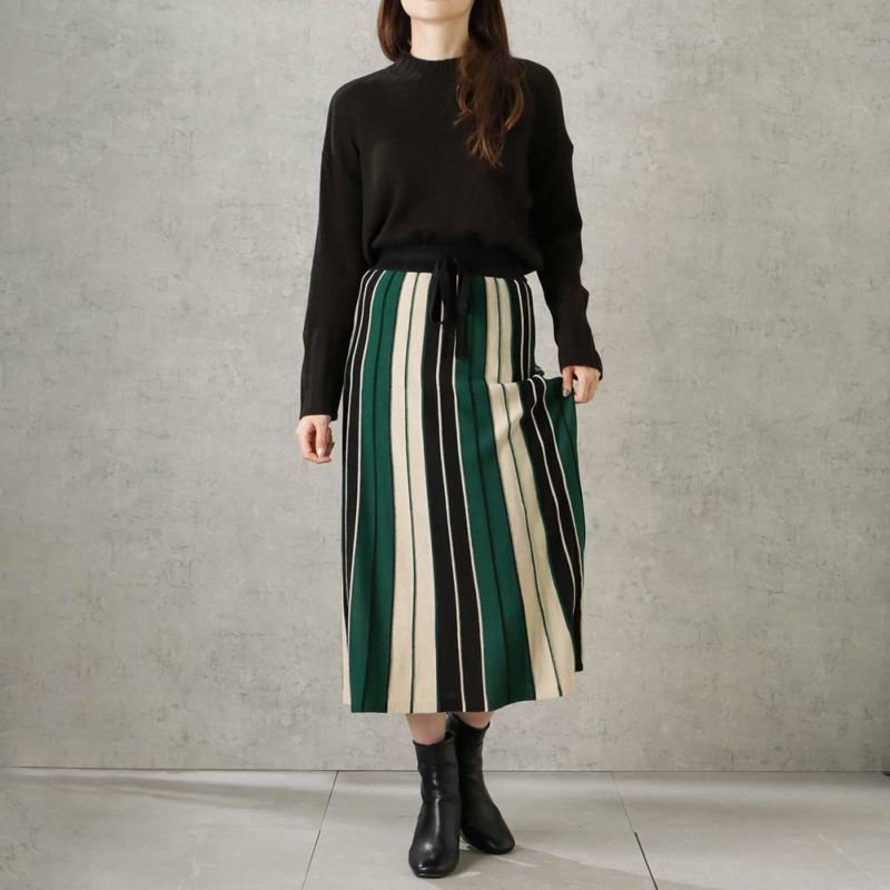 [期間限定価格]NAVY ラインスカート レディース商品画像-8