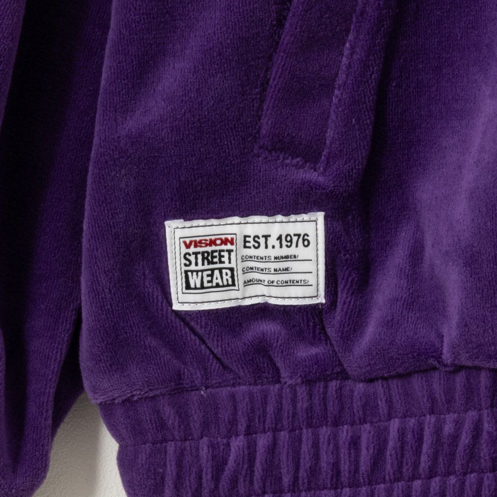 VISION STREET WEAR ベロアトラックジャケット メンズ