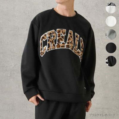 【オンラインストア限定】CREALY ポンチ素材 トレーナー メンズ