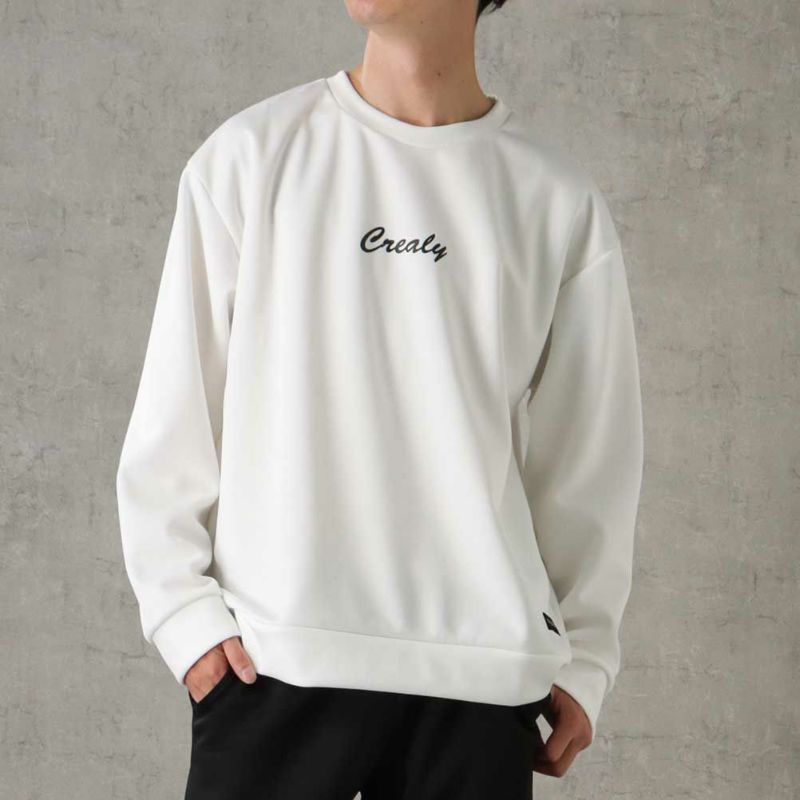 CREALY ポンチ素材 トレーナー メンズ