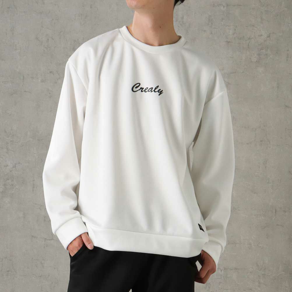 CREALY ポンチ素材 トレーナー メンズ