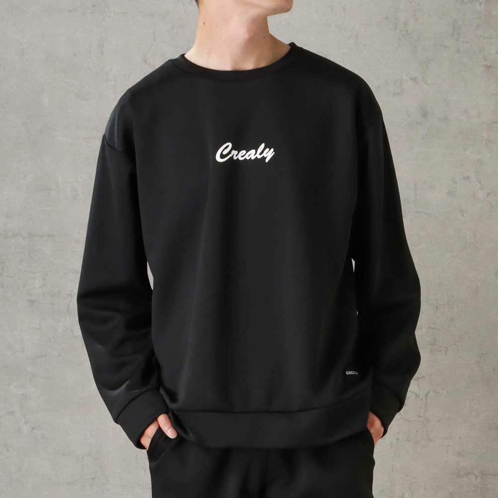 CREALY ポンチ素材 トレーナー メンズ