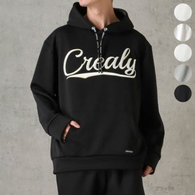 【オンラインストア限定】CREALY ポンチ素材 プルオーバーパーカー メンズ
