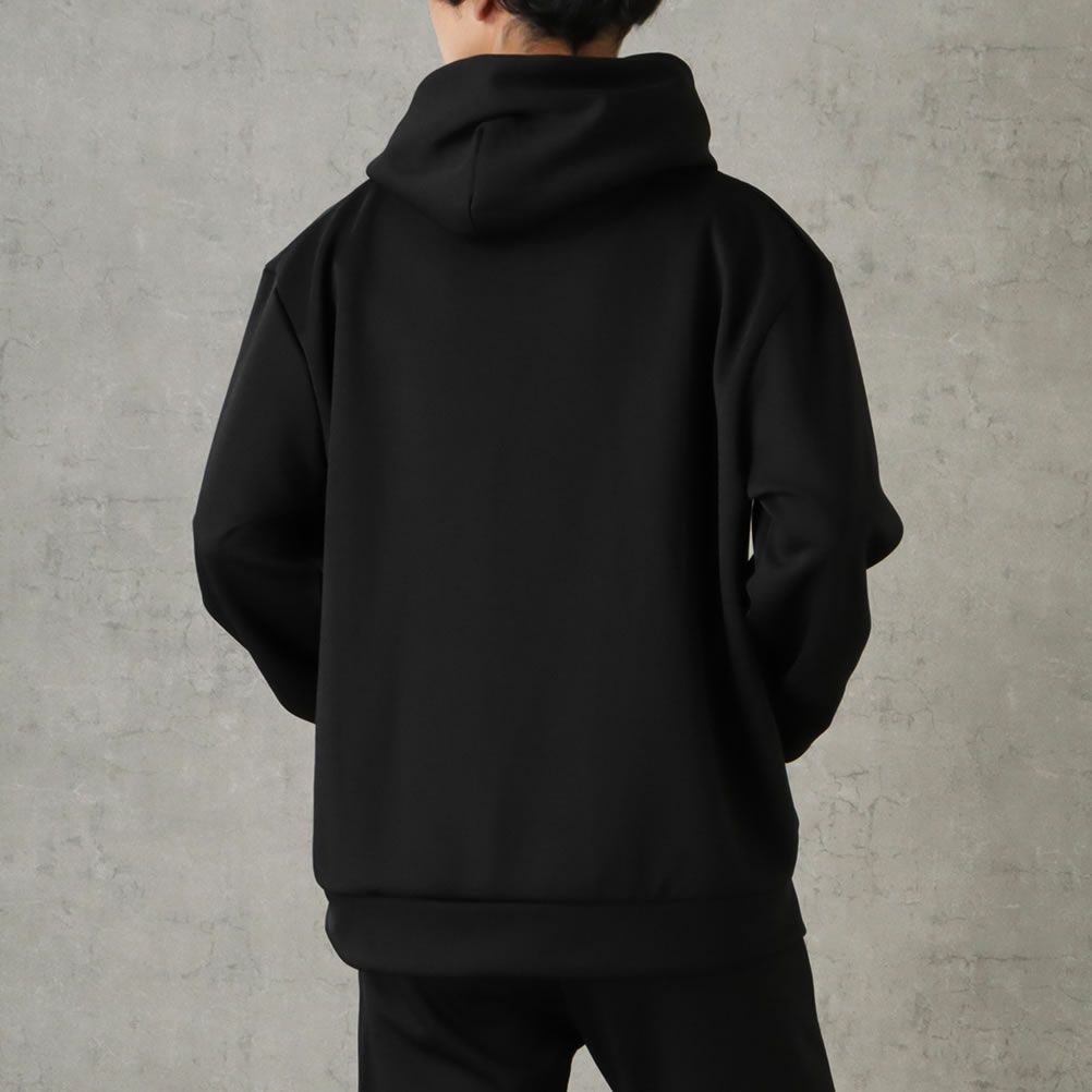 CREALY ポンチ素材 プルオーバーパーカー メンズ