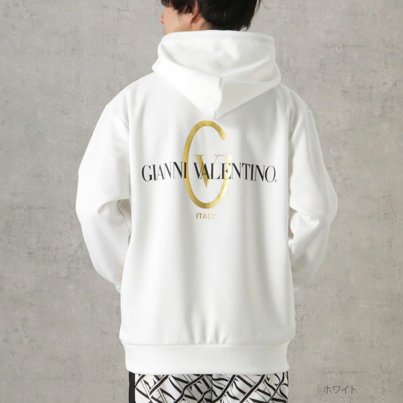 [期間限定価格]GIANNI VALENTINO ポンチ素材 パーカー メンズ