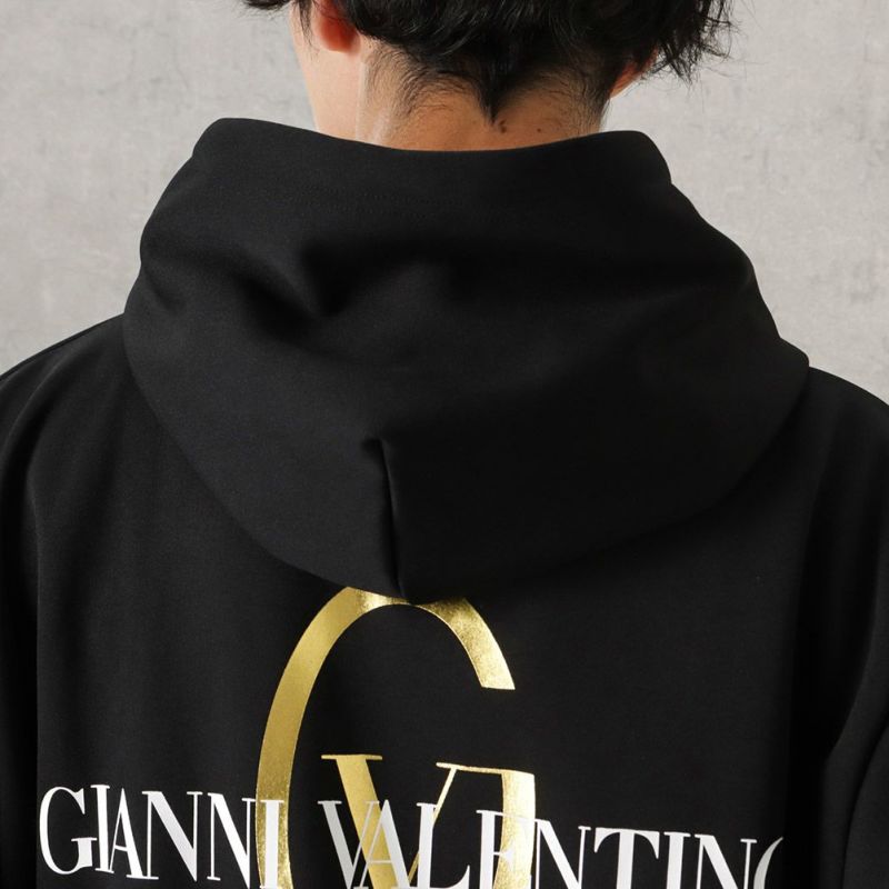 GIANNI VALENTINO ポンチ素材 パーカー メンズ