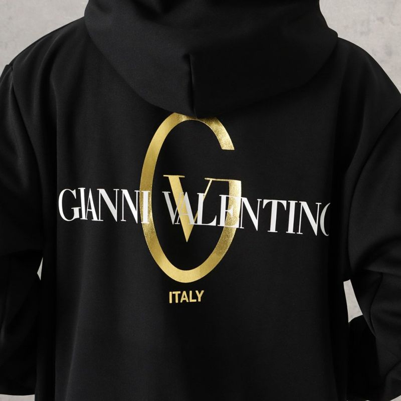 GIANNI VALENTINO ポンチ素材 パーカー メンズ