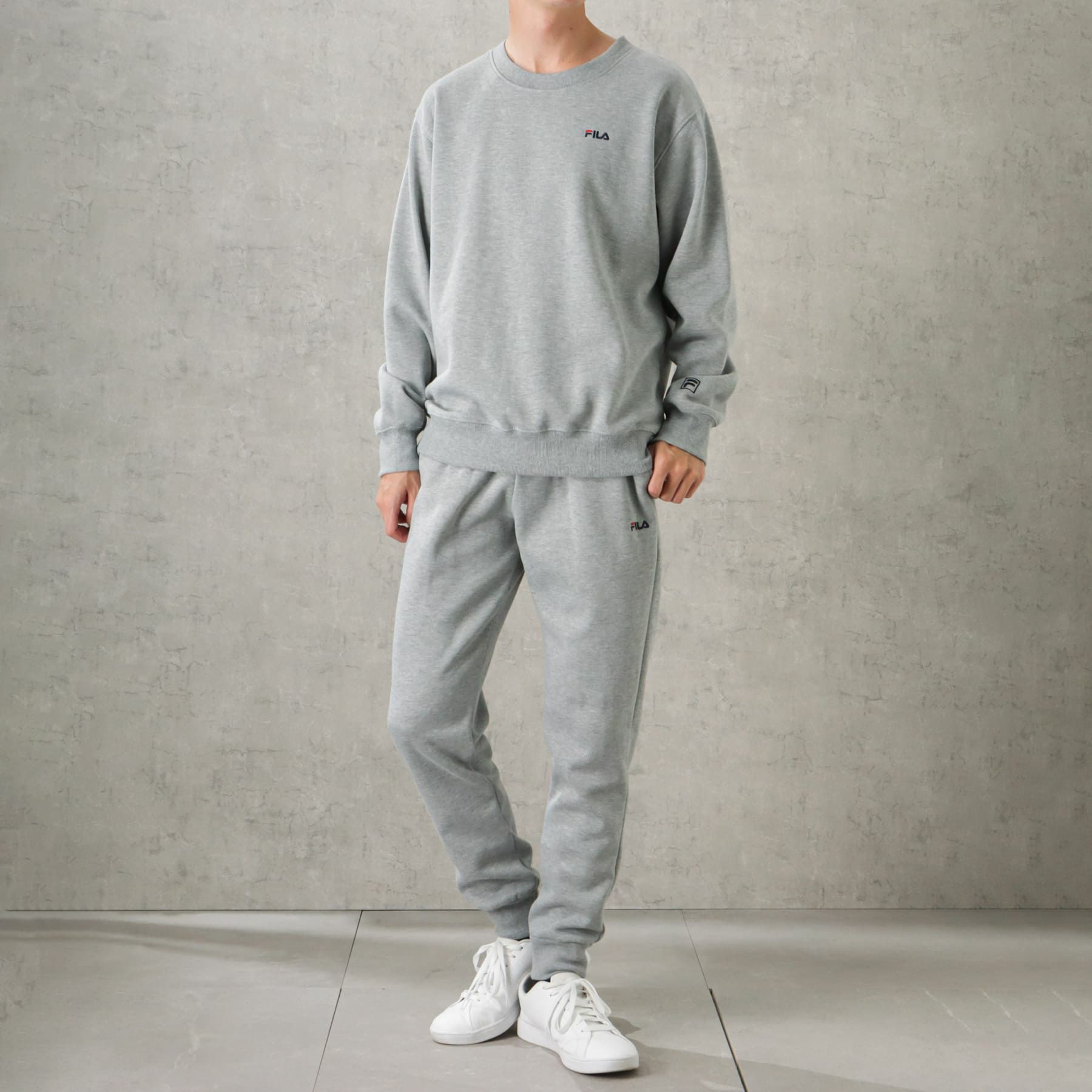 [期間限定価格]【オンラインストア限定】FILA 裏起毛セットアップ メンズ商品サムネイル-1