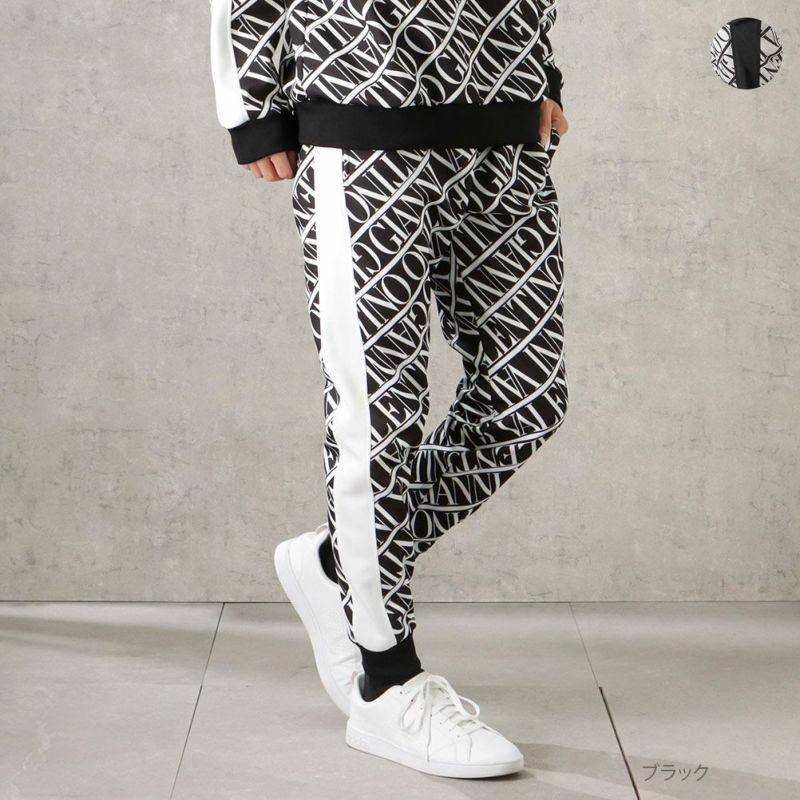 【オンラインストア限定】GIANNI VALENTINO ポンチ素材 総柄ジョガーパンツ メンズ商品画像-1