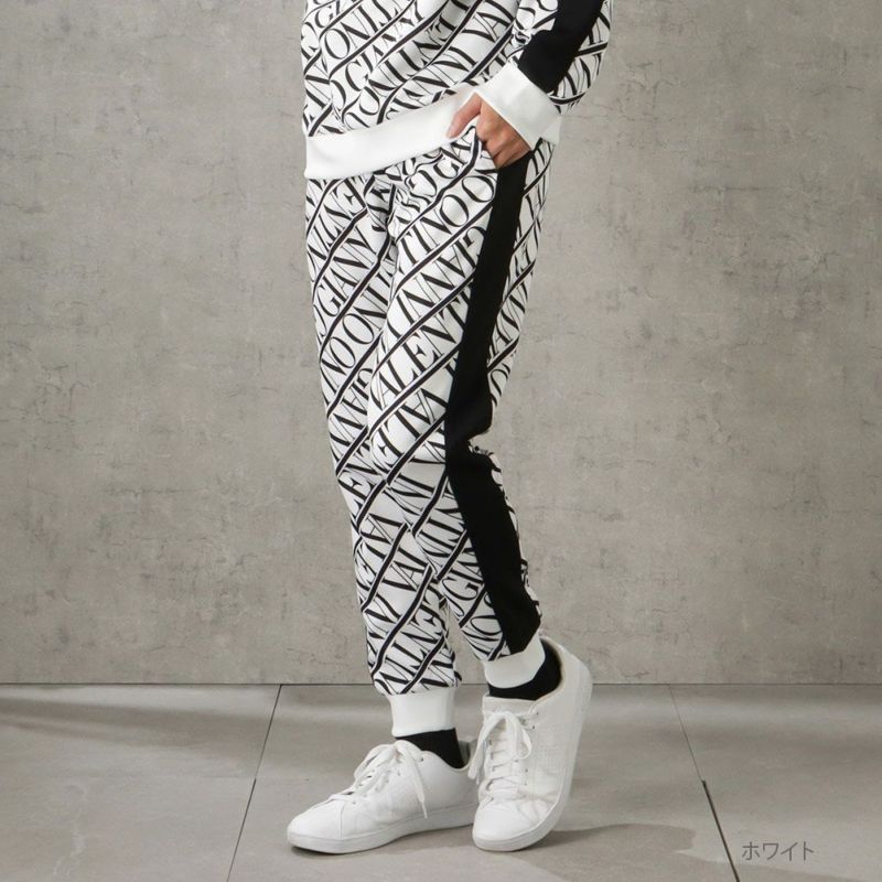 [期間限定価格]【オンラインストア限定】GIANNI VALENTINO ポンチ素材 総柄ジョガーパンツ メンズ商品画像-2