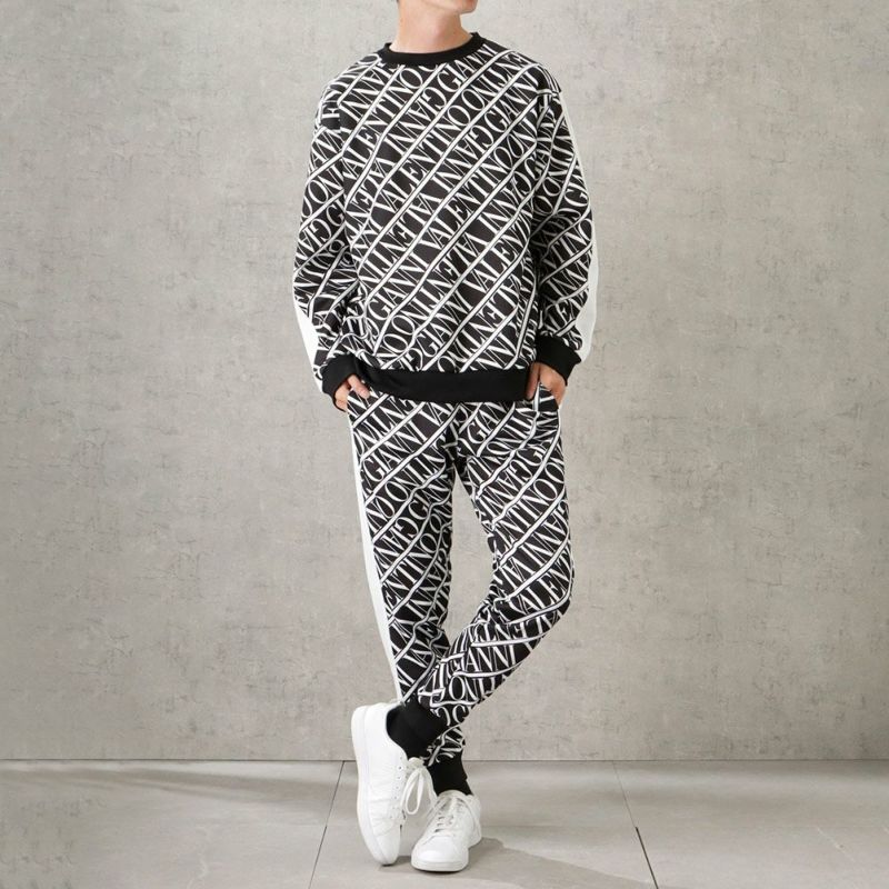 【オンラインストア限定】GIANNI VALENTINO ポンチ素材 総柄トレーナー メンズ商品画像-3