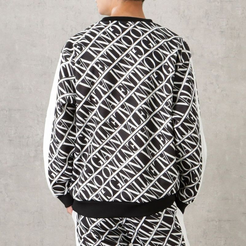 【オンラインストア限定】GIANNI VALENTINO ポンチ素材 総柄トレーナー メンズ商品画像-5