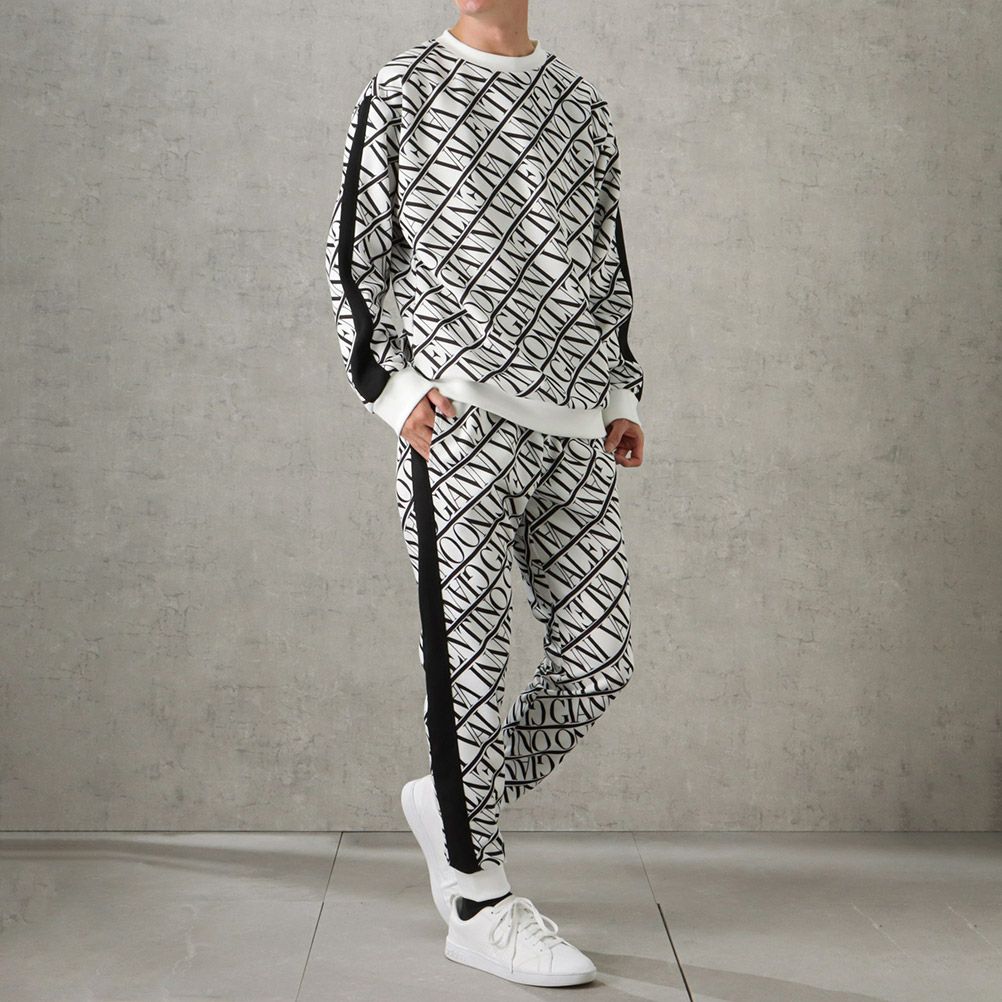 【オンラインストア限定】GIANNI VALENTINO ポンチ素材 総柄トレーナー メンズ商品サムネイル-6