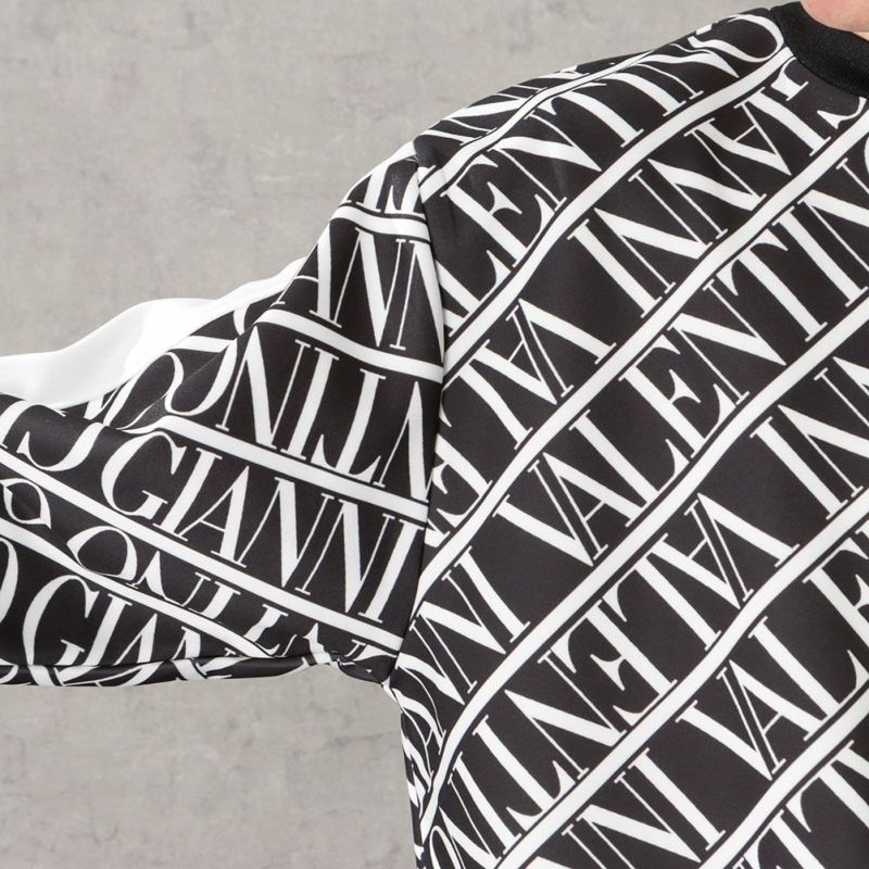 【オンラインストア限定】GIANNI VALENTINO ポンチ素材 総柄トレーナー メンズ商品画像-8