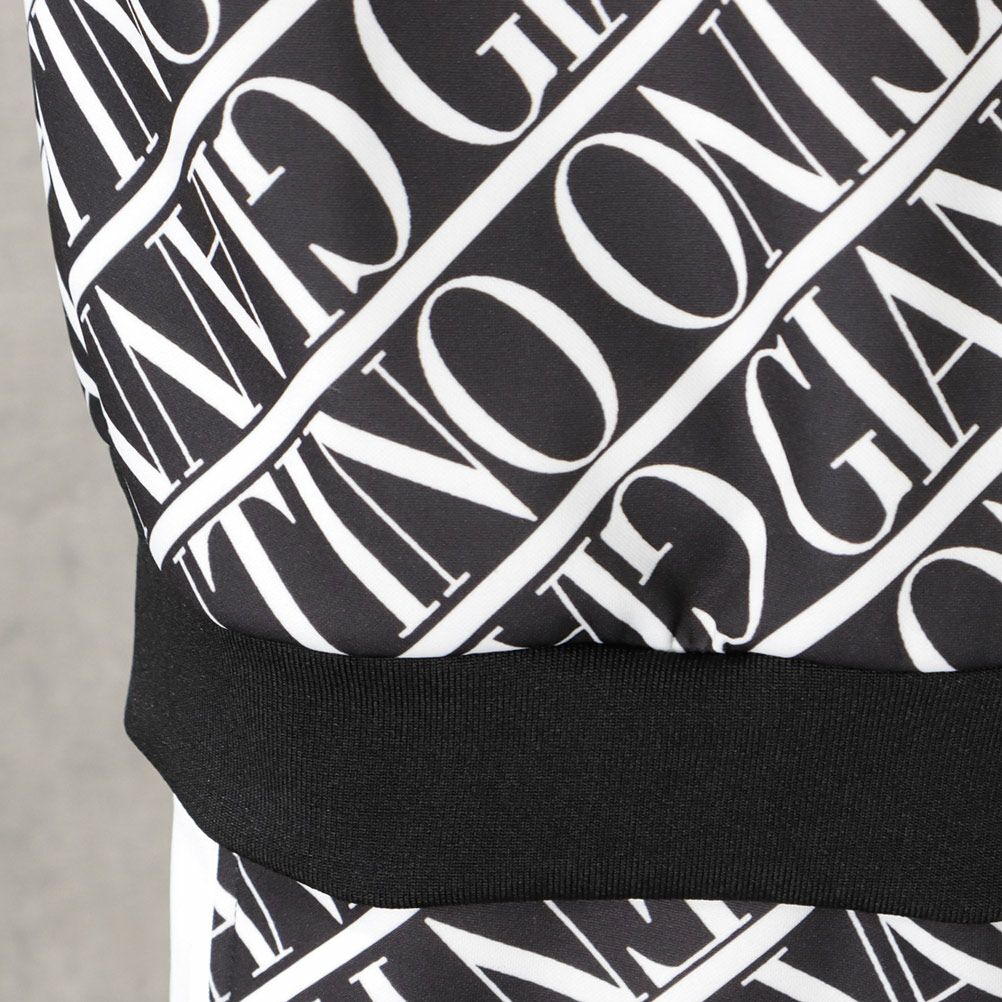 GIANNI VALENTINO ポンチ素材 総柄トレーナー メンズ 