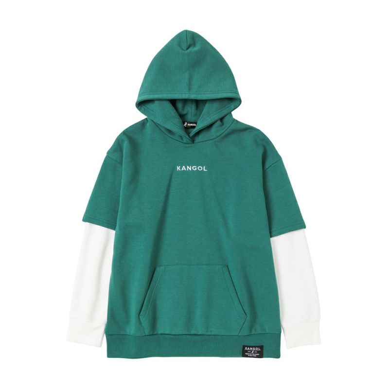 KANGOL フェイクレイヤードパーカー キッズ商品画像-2