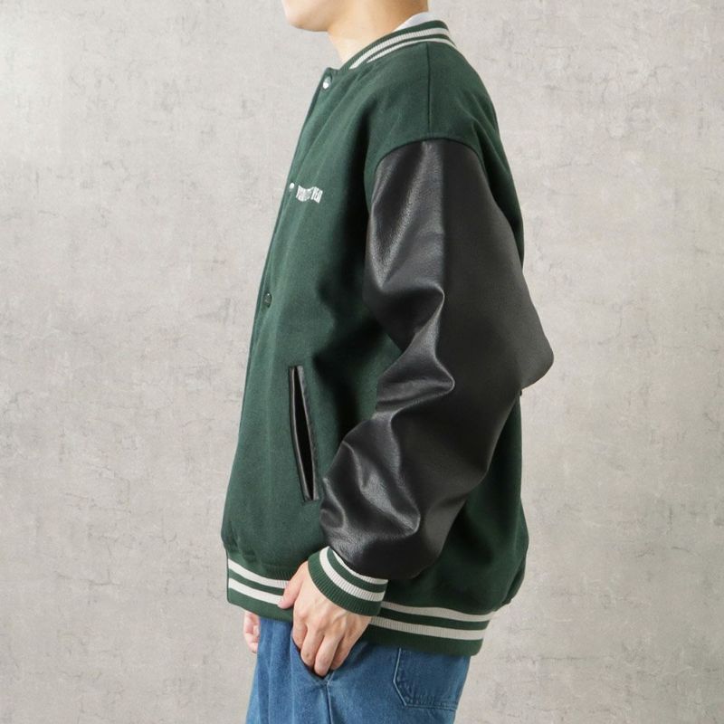 VISION STREET WEAR マグロゴメルトンPUスタジャン メンズ VISION STREET WEAR マグロゴメルトンPUスタジャン メンズ