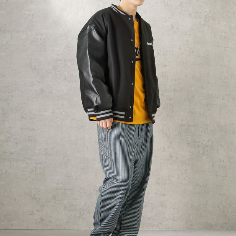 VISION STREET WEAR マグロゴメルトンPUスタジャン メンズ VISION STREET WEAR マグロゴメルトンPUスタジャン メンズ