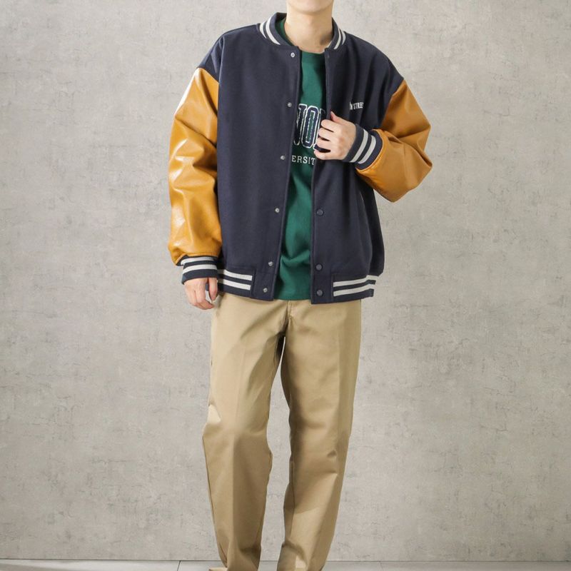 [期間限定価格]【オンラインストア限定】VISION STREET WEAR  マグロゴメルトンPUスタジャン メンズ商品画像-10