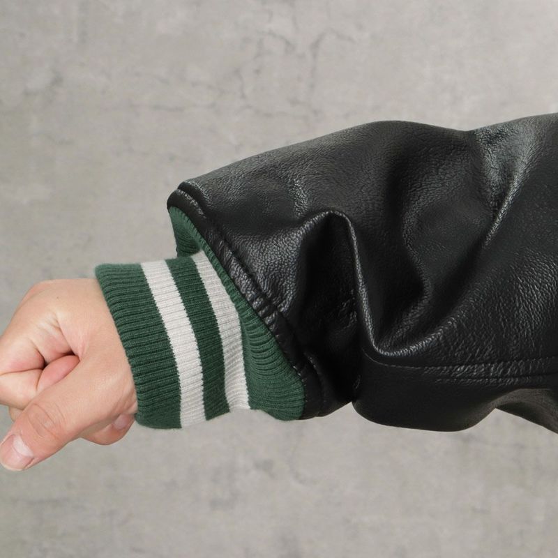 [期間限定価格]【オンラインストア限定】VISION STREET WEAR  マグロゴメルトンPUスタジャン メンズ商品画像-13