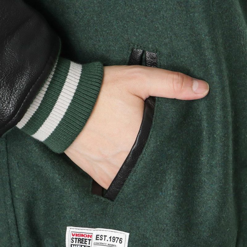 [期間限定価格]【オンラインストア限定】VISION STREET WEAR  マグロゴメルトンPUスタジャン メンズ商品画像-15