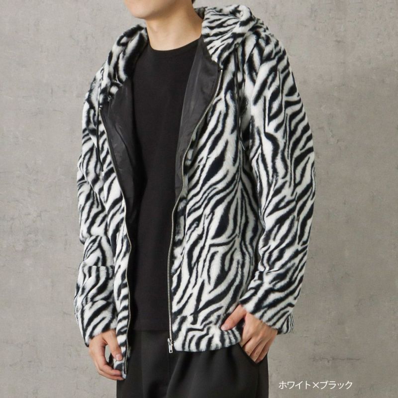 【オンラインストア限定】CREALY フォックスライクファーパーカー メンズ商品画像-3
