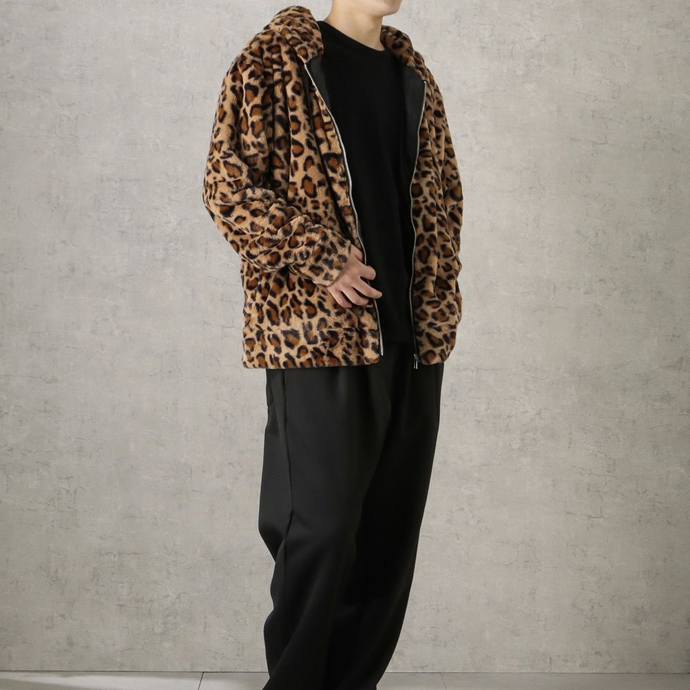 CREALY フォックスライクファーパーカー メンズ