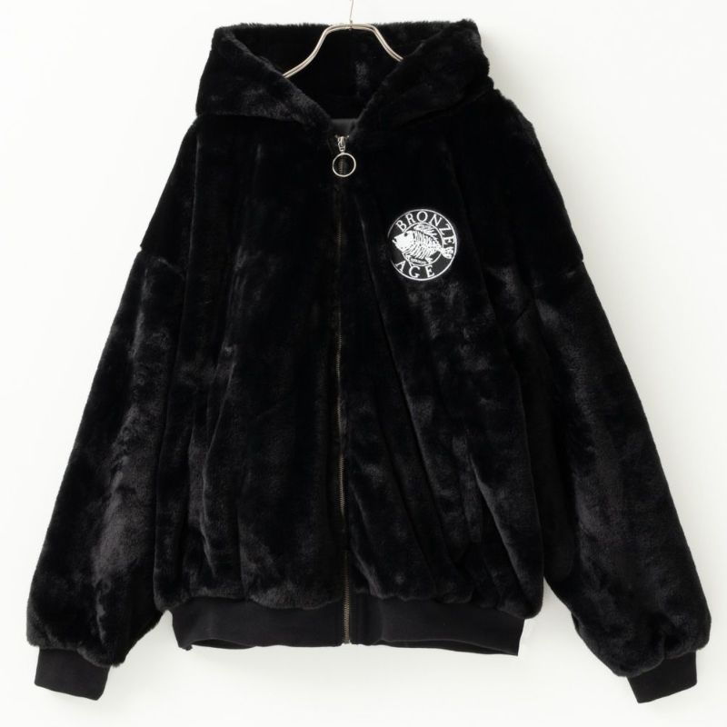 【オンラインストア限定】BRONZE AGE フェイクファージップアップパーカー メンズ商品画像-2