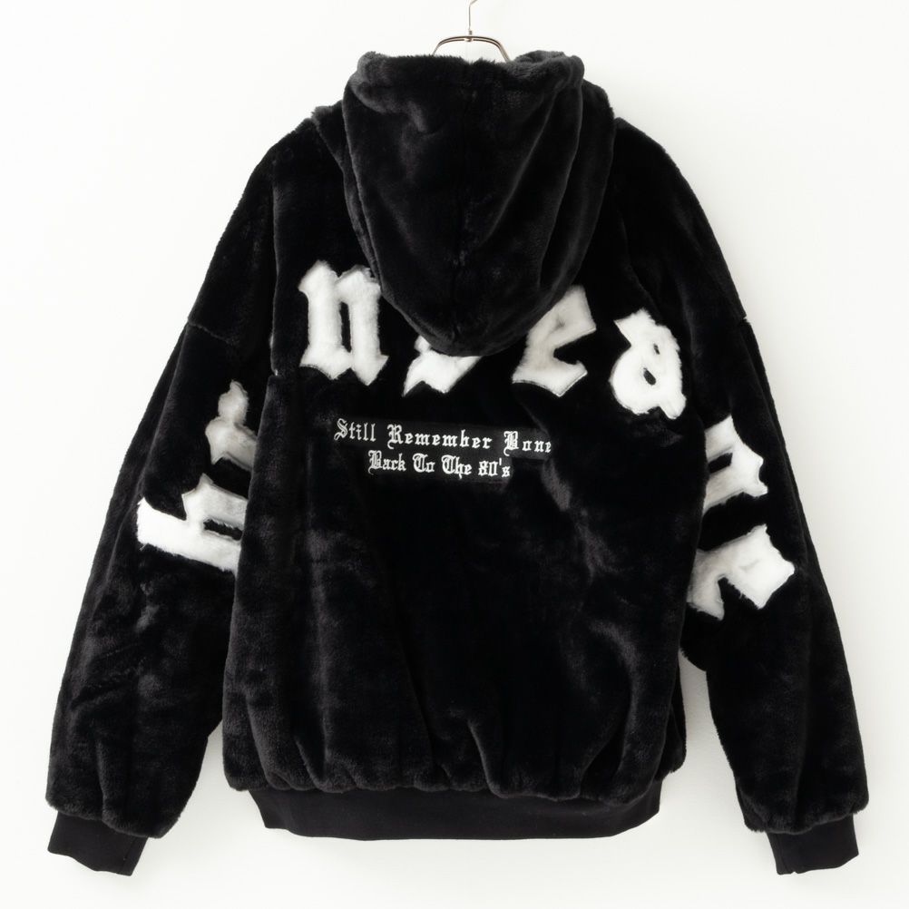 BRONZE AGE フェイクファージップアップパーカー メンズ