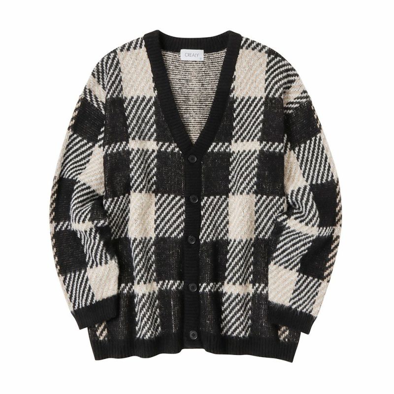 [期間限定価格]【オンラインストア限定】CREALY 総柄ニットVカーディガン メンズ商品画像-10