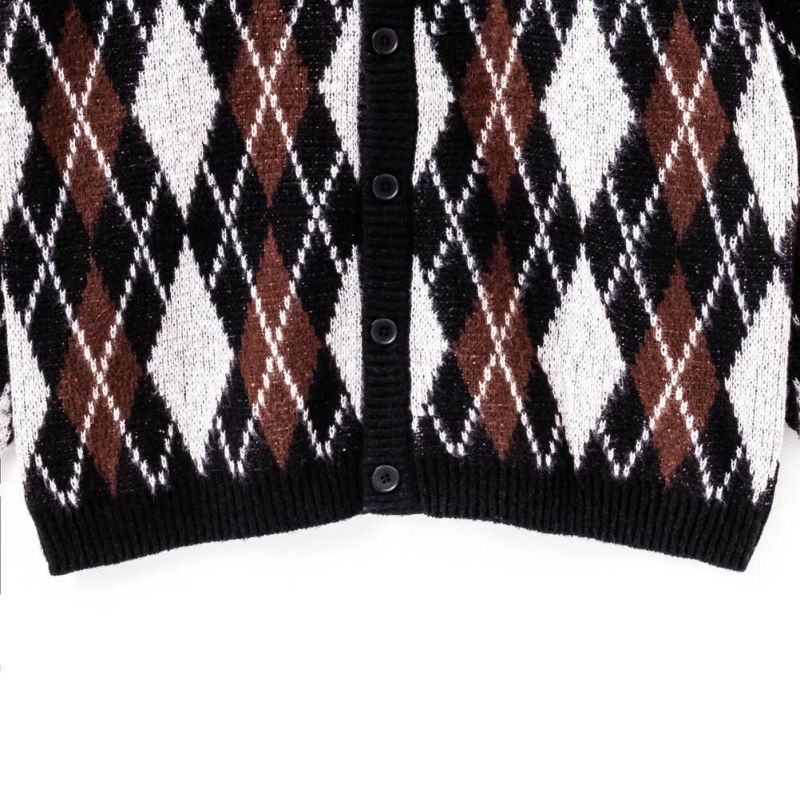 【オンラインストア限定】CREALY 総柄ニットVカーディガン メンズ商品画像-14