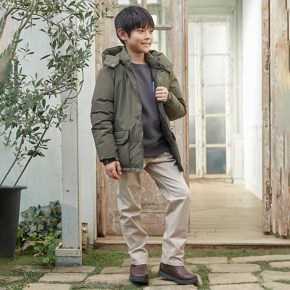 NAVY ストレッチカラーストレートパンツ キッズ