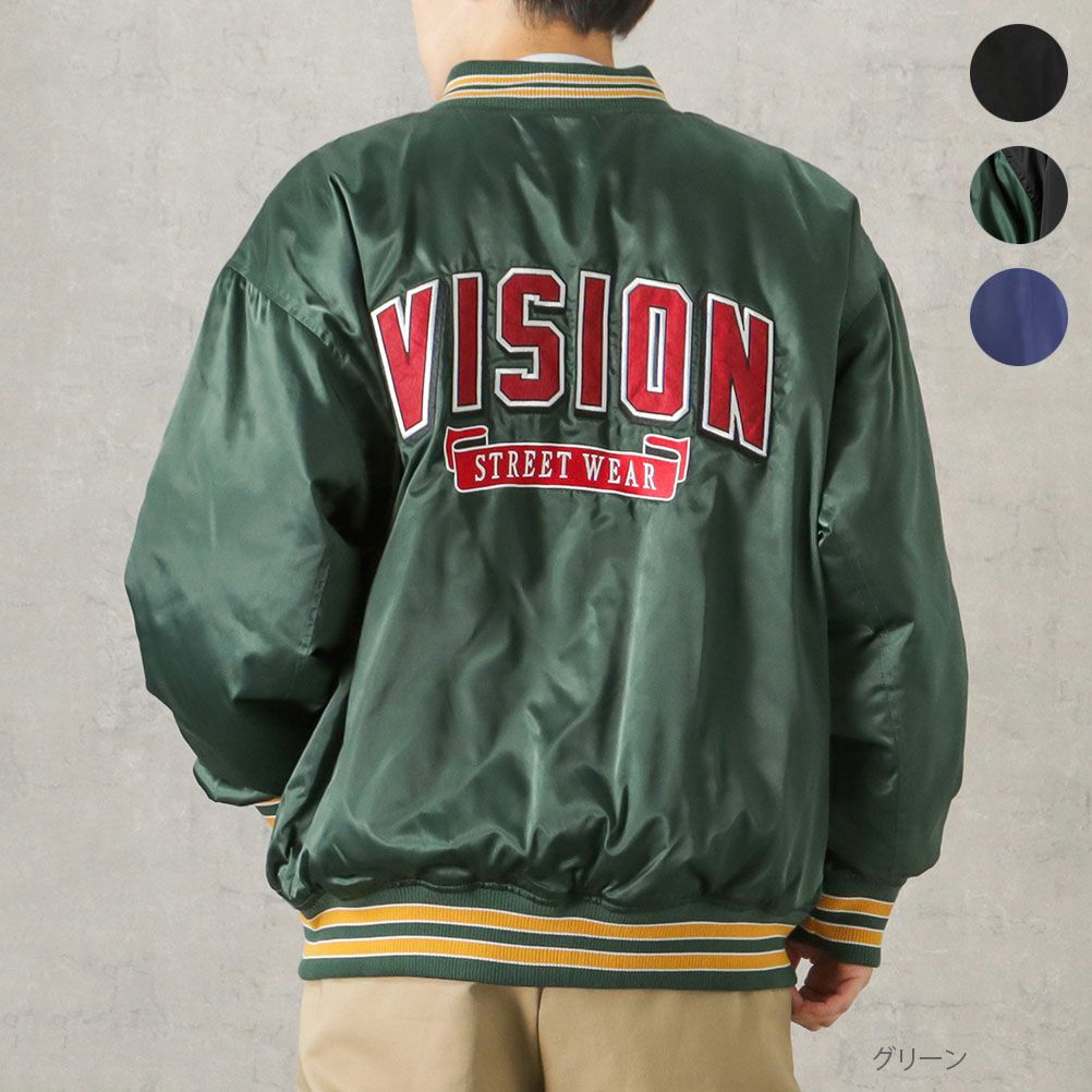 [期間限定価格]VISION STREET WEAR 中綿サテンブルゾン メンズ商品サムネイル-1