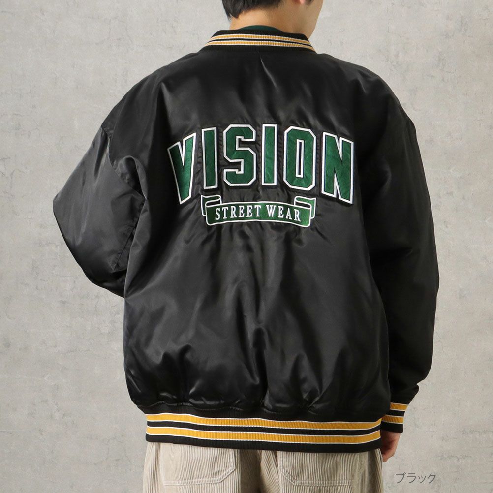 [期間限定価格]VISION STREET WEAR 中綿サテンブルゾン メンズ商品画像-4