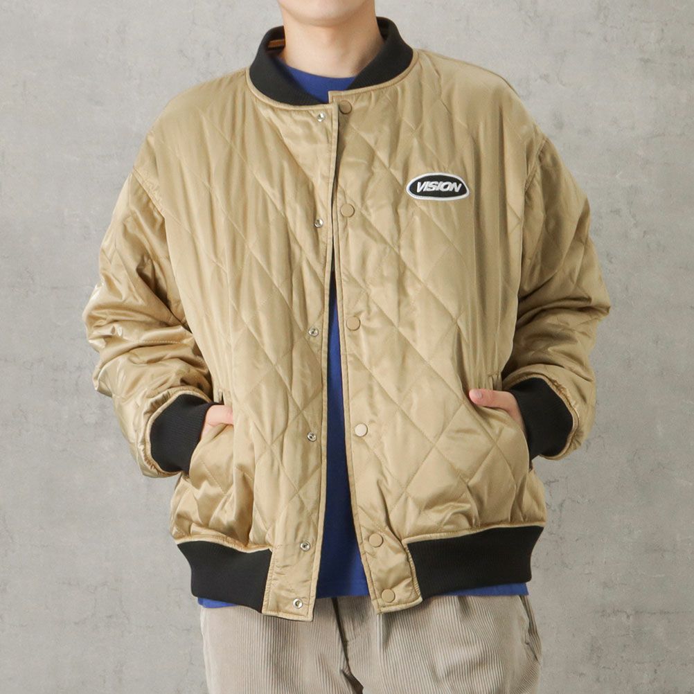 VISION STREET WEAR 中綿サテンブルゾン メンズ