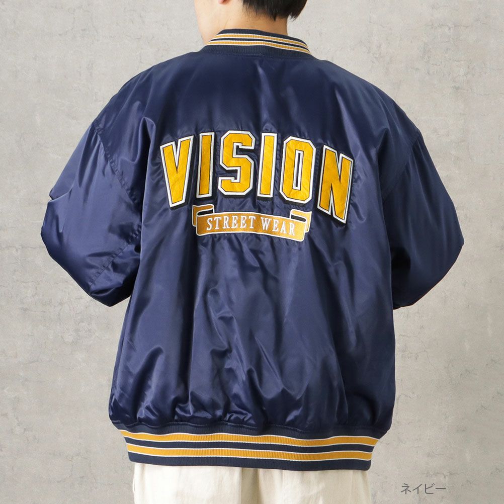 [期間限定価格]VISION STREET WEAR 中綿サテンブルゾン メンズ商品画像-10