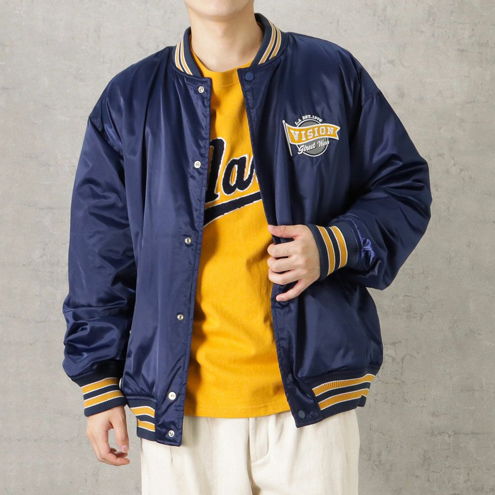 VISION STREET WEAR 中綿サテンブルゾン メンズ商品画像-11