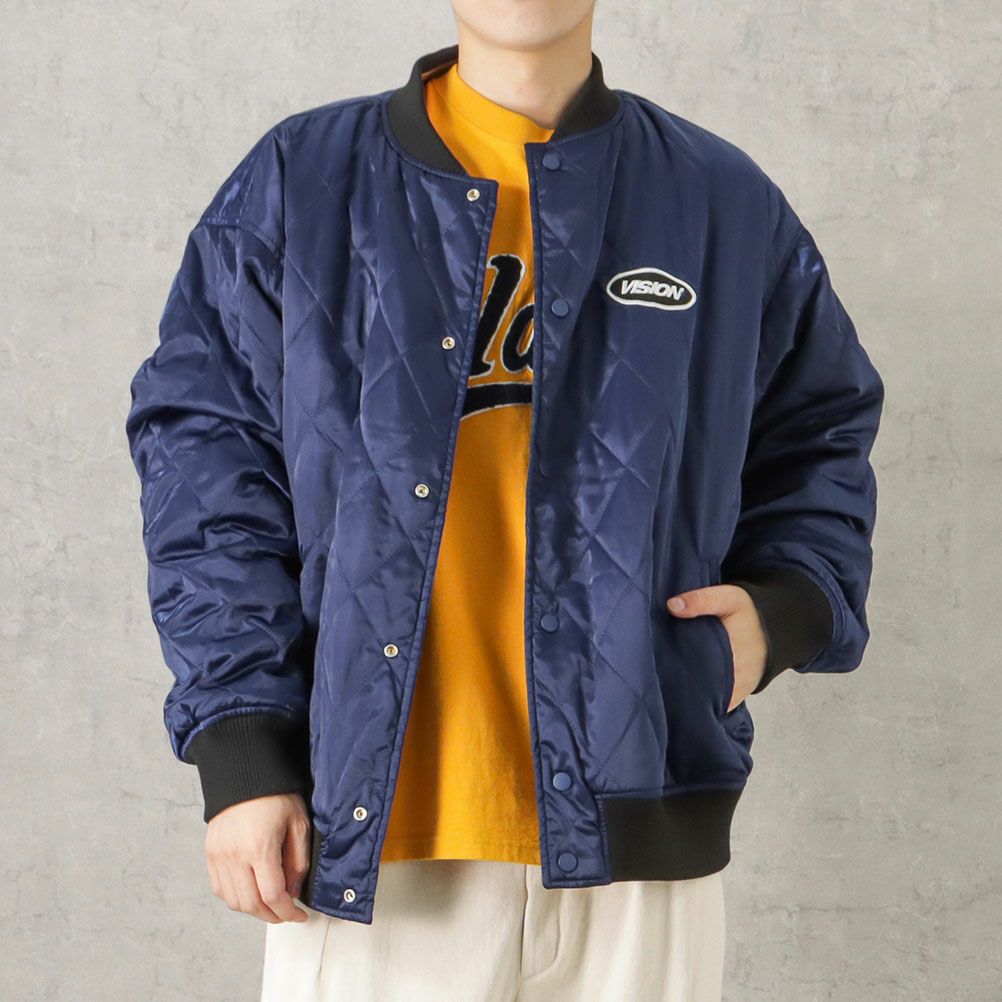 VISION STREET WEAR 中綿サテンブルゾン メンズ