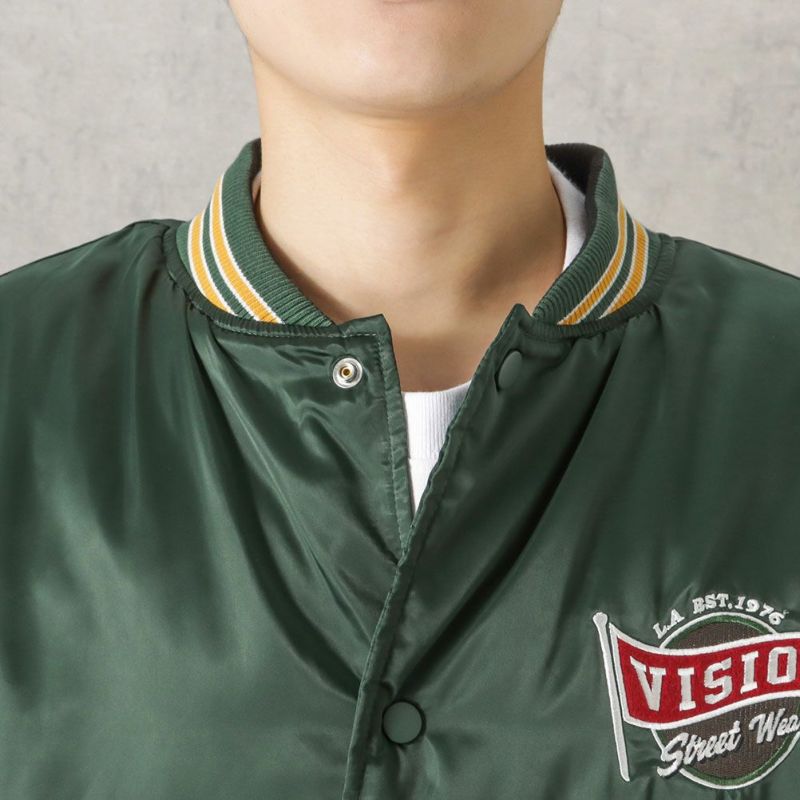 [期間限定価格]VISION STREET WEAR 中綿サテンブルゾン メンズ商品画像-13